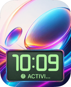 Chrome Bubble Apple Watch face - Art