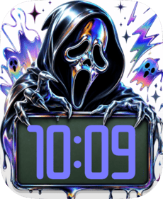 Chrome Ghostface Apple Watch face - Special Collections