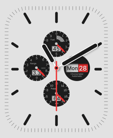 Classic White Apple Watch face - Luxury