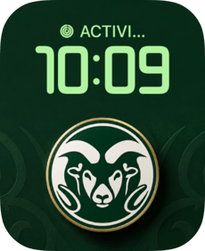 Colorado State Apple Watch face - Sports