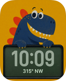Compass Dino Apple Watch face - Art