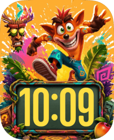 Crash Bandicoot Jungle Apple Watch face - Video Games