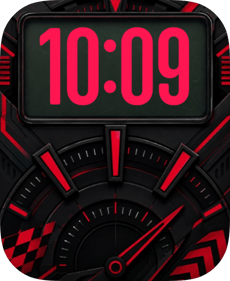 Crimson Core Apple Watch face - Art