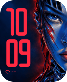 Cyber Gaze watch face preview image for Apple Watch