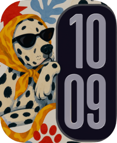 Dalmatian Chic Apple Watch face - Art