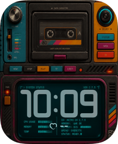 Data Cassette Apple Watch face - Cities