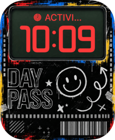 Day Pass watch face preview image for Apple Watch