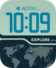 Dotted Atlas watch face preview image for Apple Watch