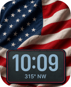Draped Flag Apple Watch face - Special Collections