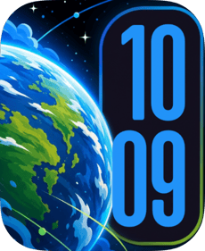 Earth Orbit Apple Watch face - Nature