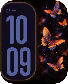 Ember Flight watch face preview image for Apple Watch