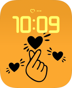 Finger Heart Apple Watch face - Special Collections