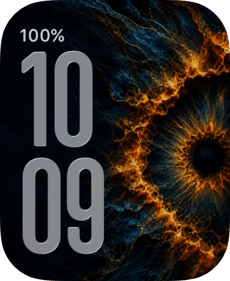 Fire Iris Apple Watch face - Art