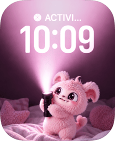 Flashlight Fuzz watch face preview image for Apple Watch