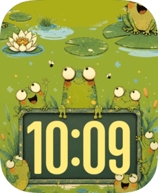 Frog Pond Friends Apple Watch face - Nature
