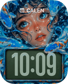 Frozen Ice Eyes Apple Watch face - TV