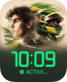 Gabriel Bortoleto Apple Watch face - Cars, Sports