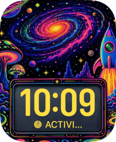 Galaxy Arcade Apple Watch face - Video Games
