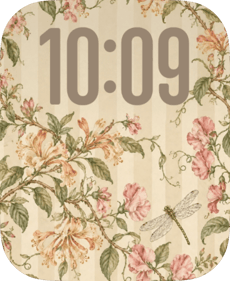 Garden Wings watch face preview image for Apple Watch