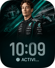 George Russell Apple Watch face - Cars, Sports