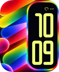 Gloss Tubes Apple Watch face - Art, Gradient