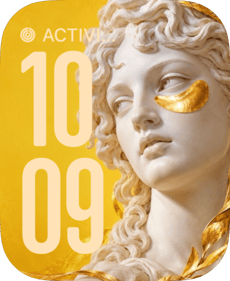 Gold Treatment watch face preview image for Apple Watch