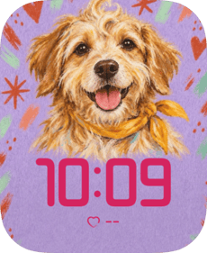Golden Grin watch face preview image for Apple Watch