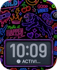 Good Vibes Panther Apple Watch face - Art, Art