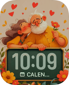 Grandpa Love Hearts Apple Watch face - Special Collections