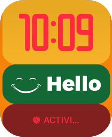Green Hello Apple Watch face - Watches