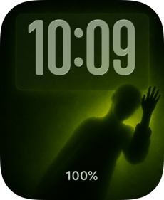 Green Shadow Apple Watch face - Special Collections