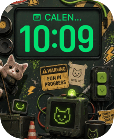 Grunge Cat Apple Watch face - Art