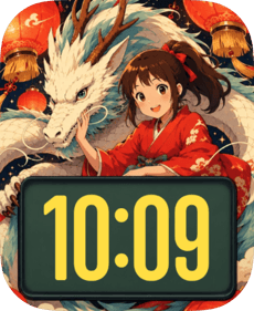 Haku Spirit River Apple Watch face - Anime