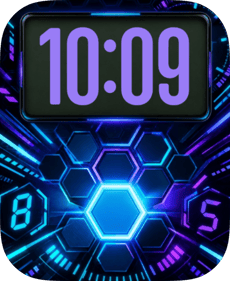 Hex Glow Apple Watch face - Art