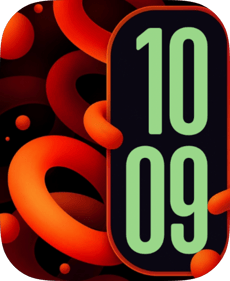 Lava Ribbon Apple Watch face - Art
