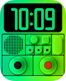 Lime Recorder watch face preview image for Apple Watch