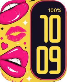 Lipstick Pop Apple Watch face - Art