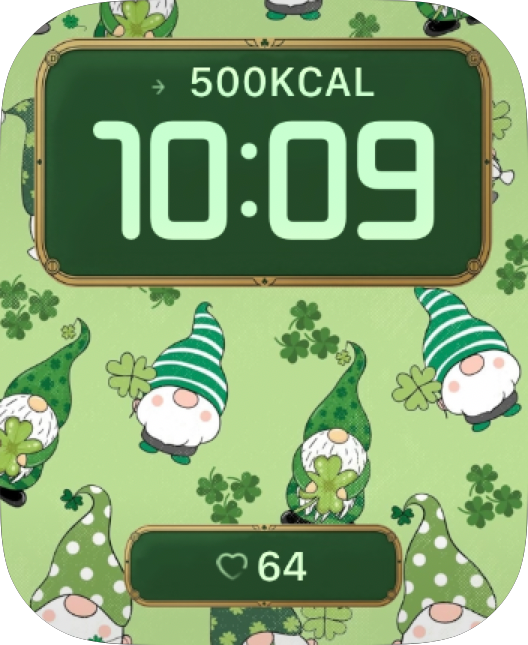 Lucky Gnome Garden Apple Watch face - Special Collections