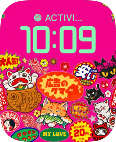 Lucky Stickers watch face preview image for Apple Watch