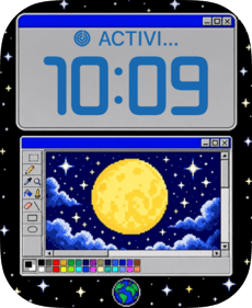 Lunar Paint watch face preview image for Apple Watch
