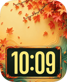 Maple Ripple Apple Watch face - Nature