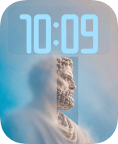Marble Hush watch face preview image for Apple Watch
