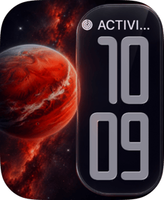 Marbled Ember Apple Watch face - Special Collections