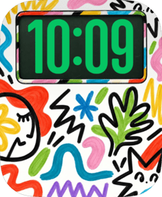 Marker Doodles Apple Watch face - Art