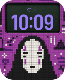 Masked Spirit Pixels Apple Watch face - Anime