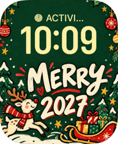 Merry Leap watch face preview image for Apple Watch