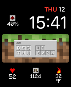 ⛏️ MicroCraft Apple Watch face - Video Games