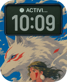 Mononoke Wolf Spirit Apple Watch face - Anime
