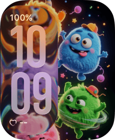 Monster Orbit Apple Watch face - TV