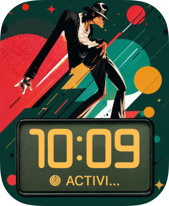 Moonwalk Pop Apple Watch face - TV